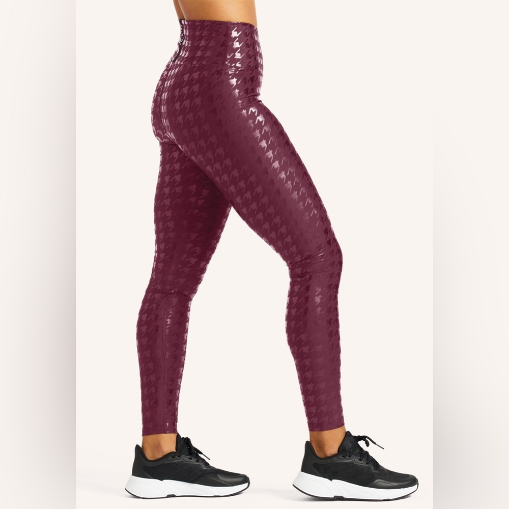 PELOTON Houndstooth Show Up Printed Leggings